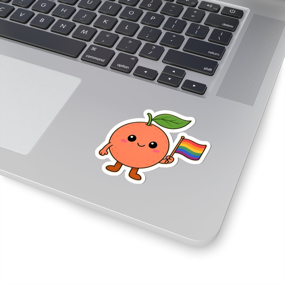 Cute Cartoon LGBTQ+ Grapefruit Sticker – Fun, Colorful, and Proud