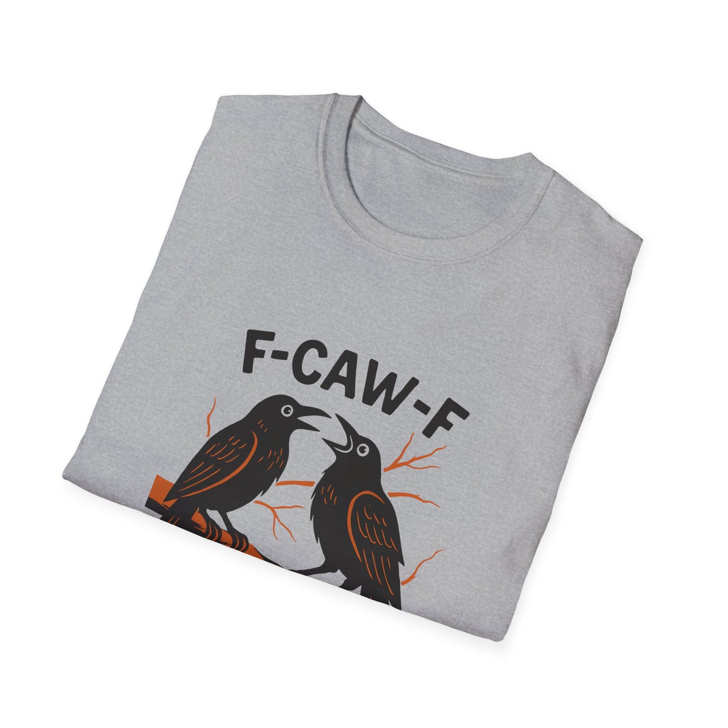 “F-CAW-F” Crow Scream Therapy Tee – Unisex Fit for the Mentally Unwell & Majestic