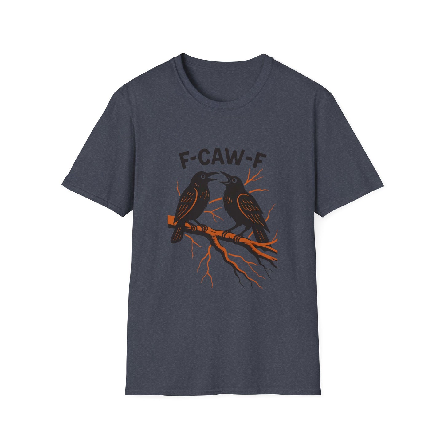 “F-CAW-F” Crow Scream Therapy Tee – Unisex Fit for the Mentally Unwell & Majestic