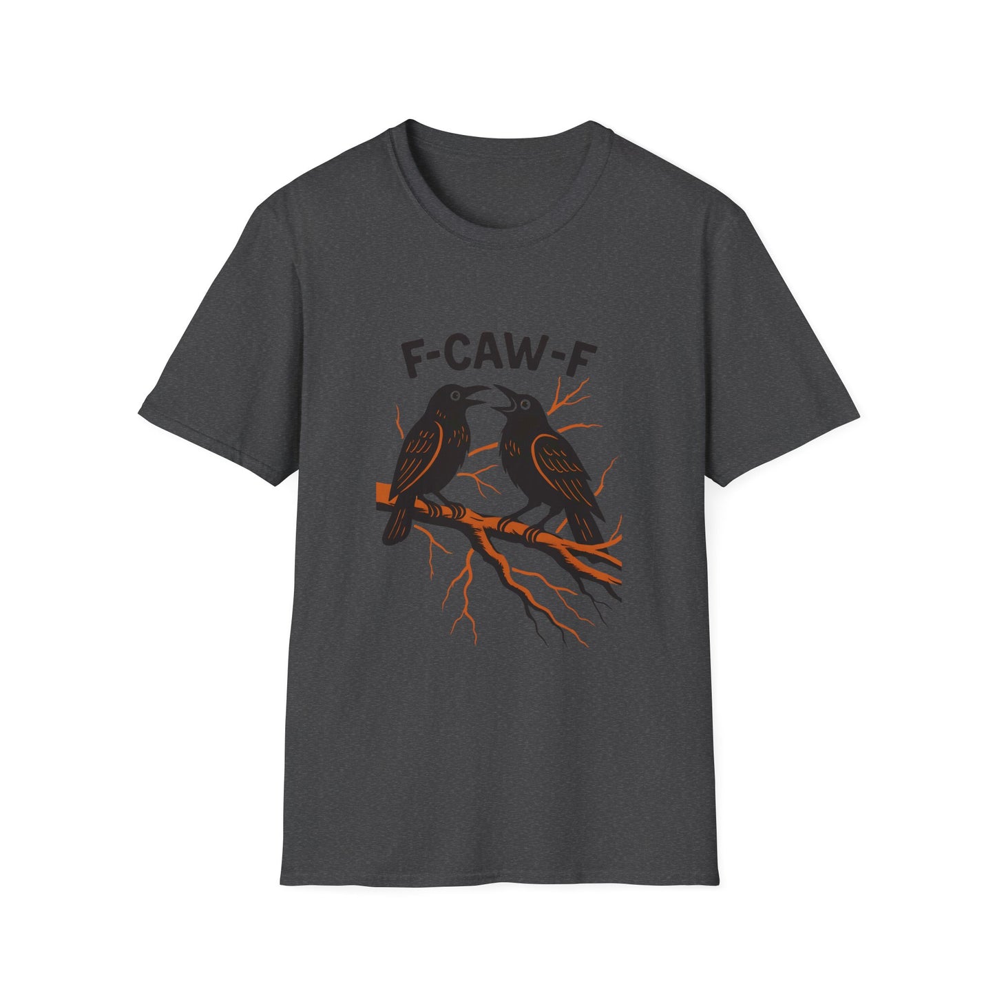 “F-CAW-F” Crow Scream Therapy Tee – Unisex Fit for the Mentally Unwell & Majestic