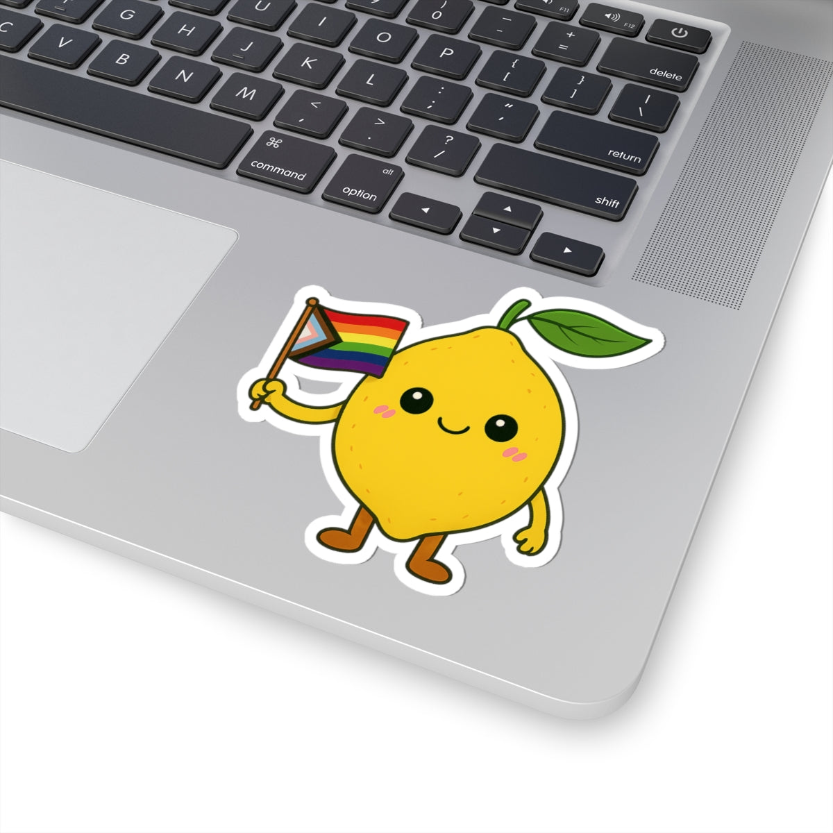 Cute Cartoon LGBTQ+ Lemon Sticker – Fun, Colorful, and Proud