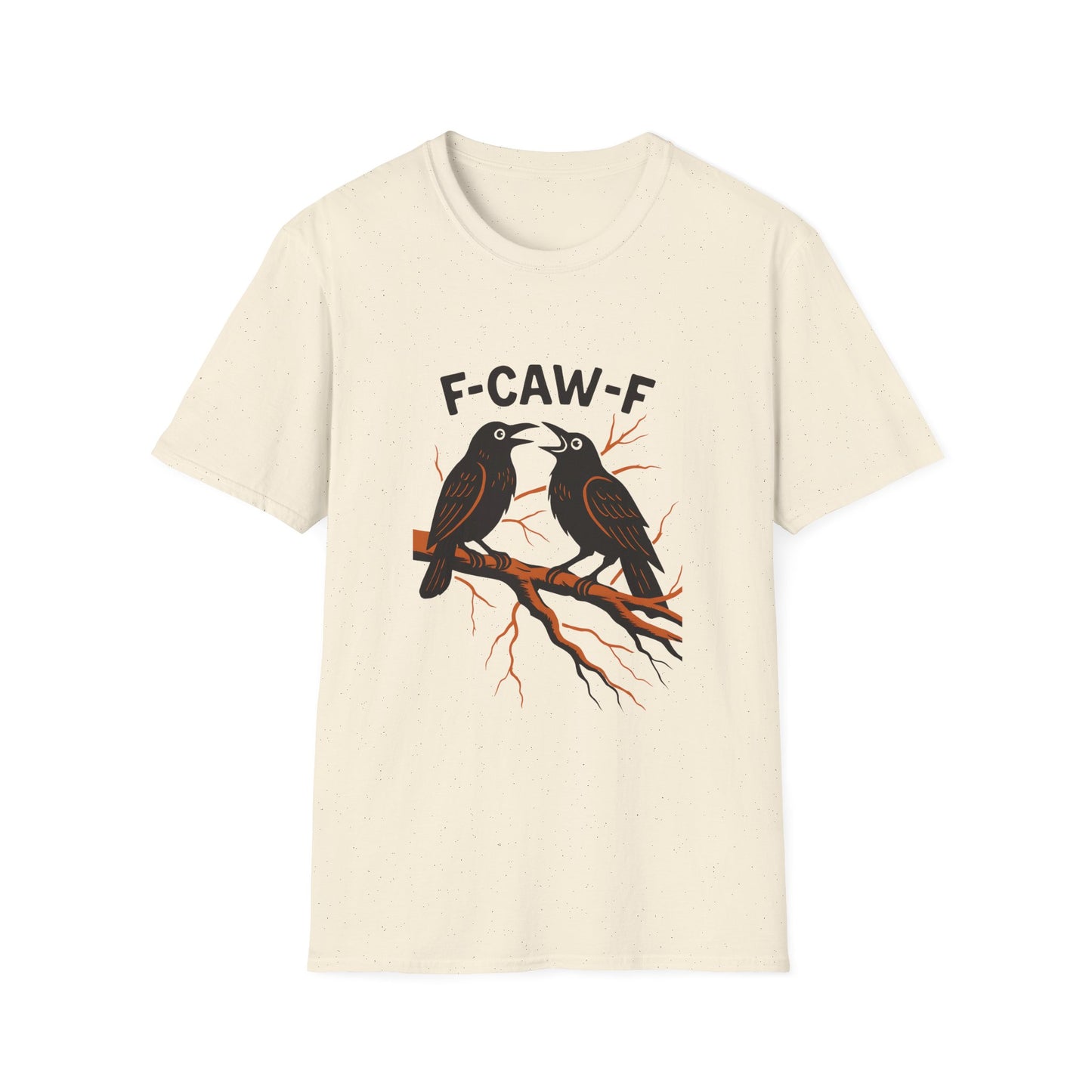 “F-CAW-F” Crow Scream Therapy Tee – Unisex Fit for the Mentally Unwell & Majestic