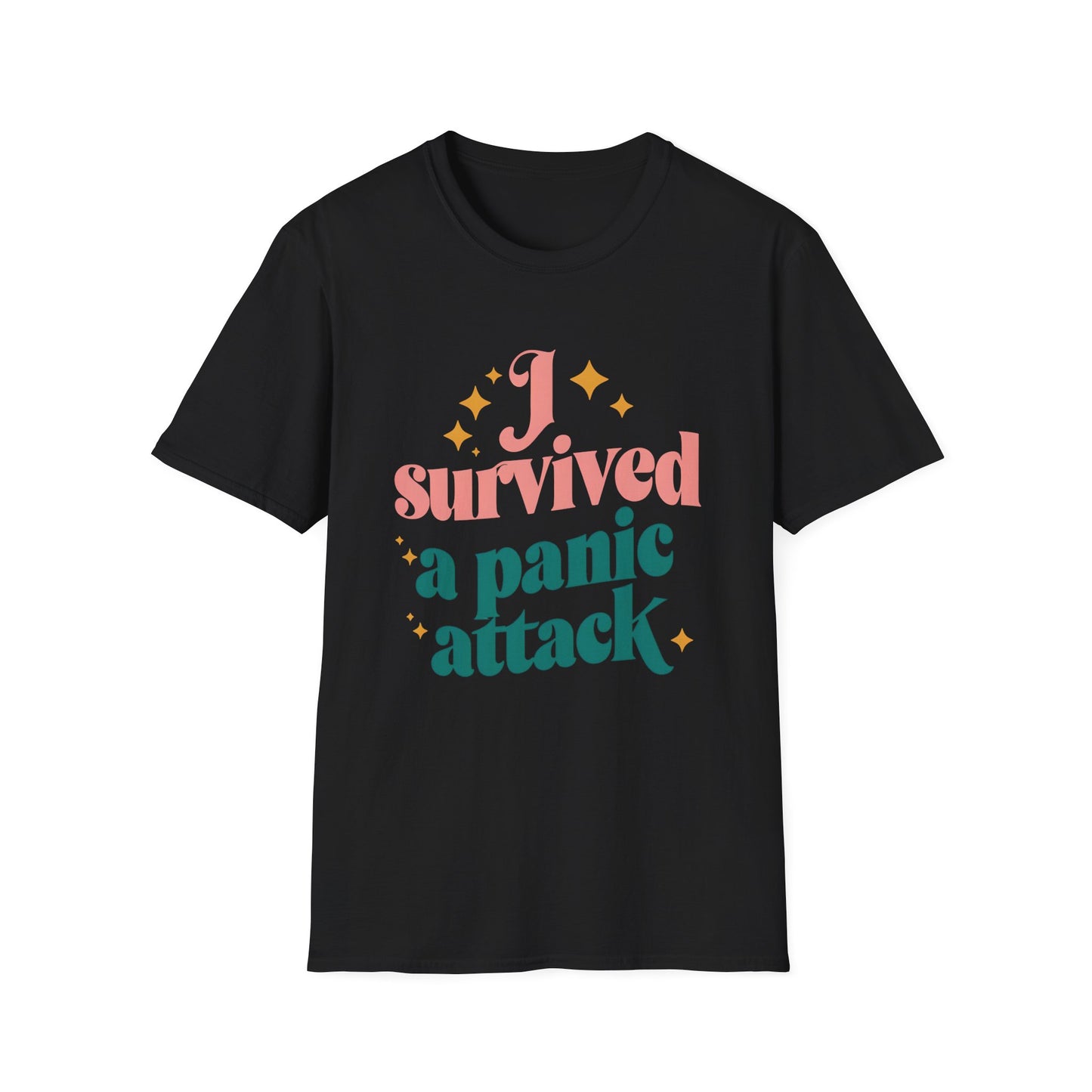 Funny Mental Health Unisex T-Shirt - 'I Survived a Panic Attack'