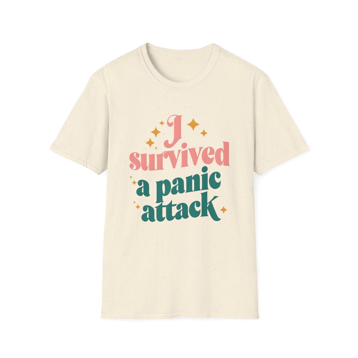 Funny Mental Health Unisex T-Shirt - 'I Survived a Panic Attack'