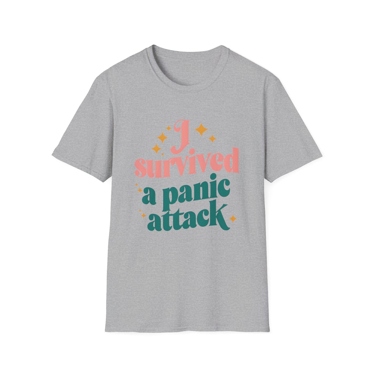 Funny Mental Health Unisex T-Shirt - 'I Survived a Panic Attack'