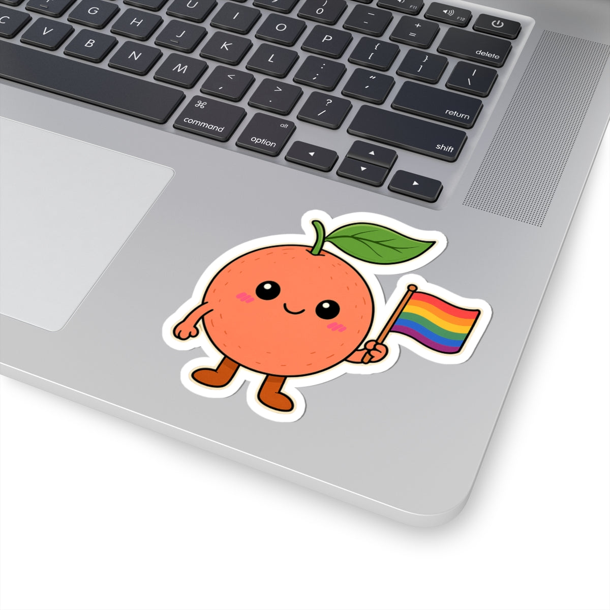 Cute Cartoon LGBTQ+ Grapefruit Sticker – Fun, Colorful, and Proud