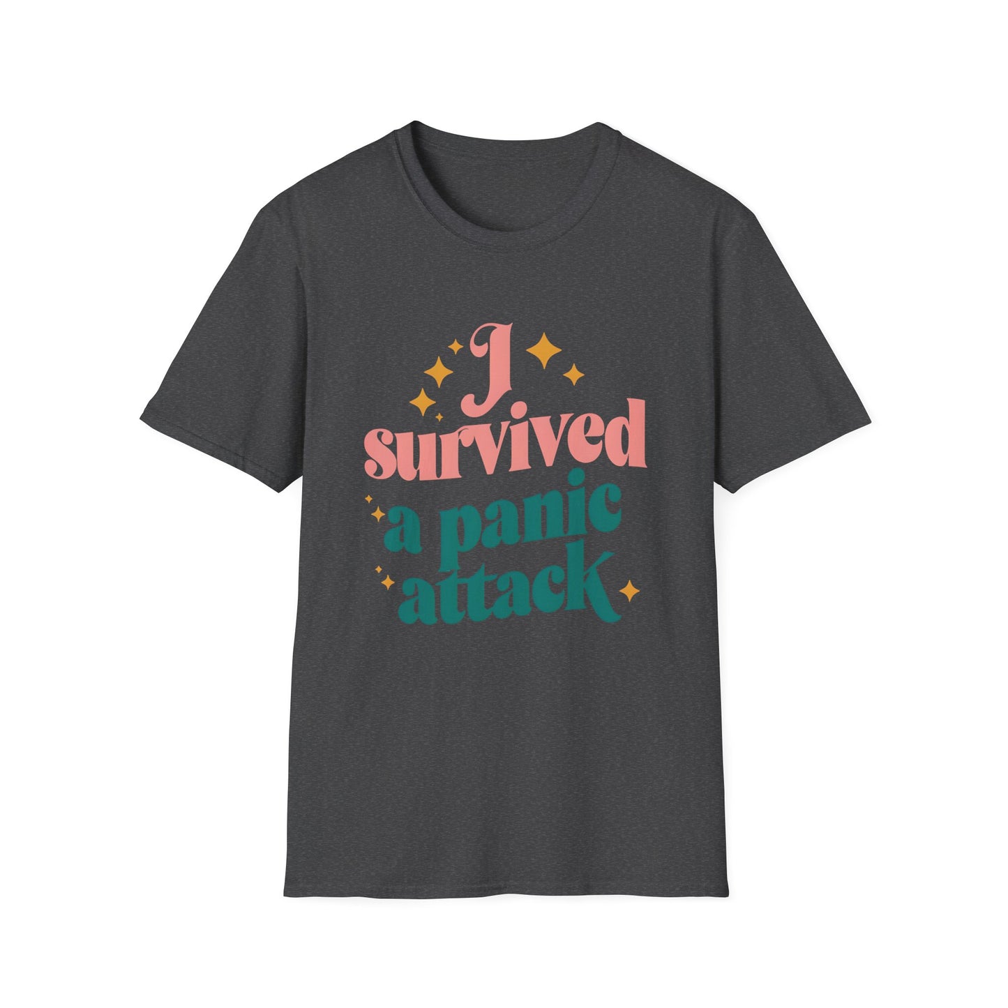 Funny Mental Health Unisex T-Shirt - 'I Survived a Panic Attack'