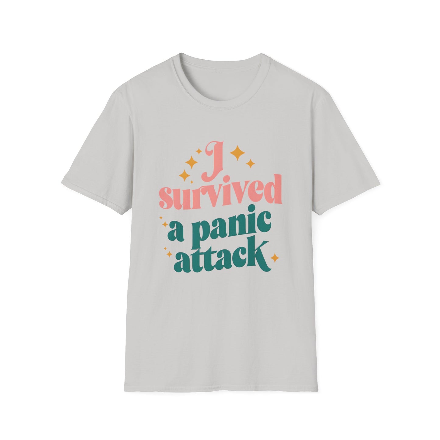 Funny Mental Health Unisex T-Shirt - 'I Survived a Panic Attack'