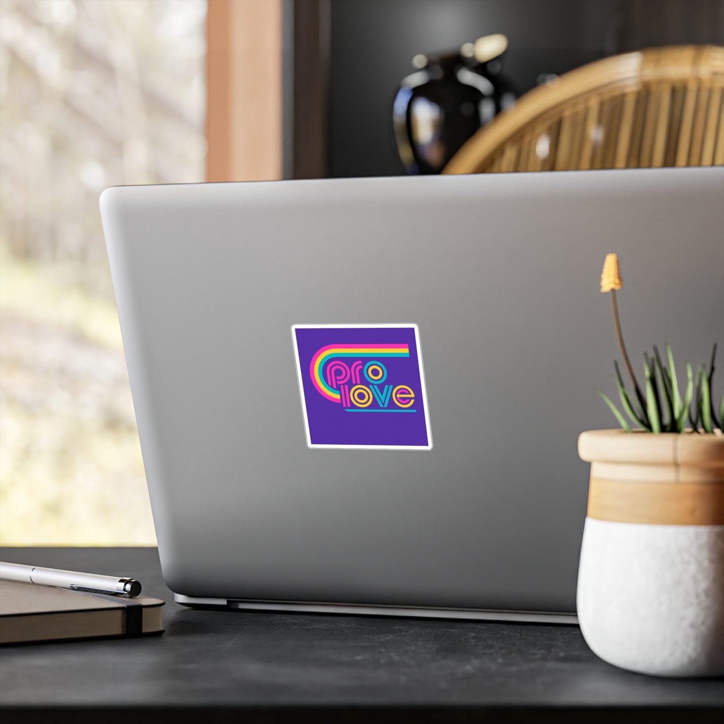 “Pro Love, Anti-Nonsense” | Retro Vibes Vinyl Sticker
