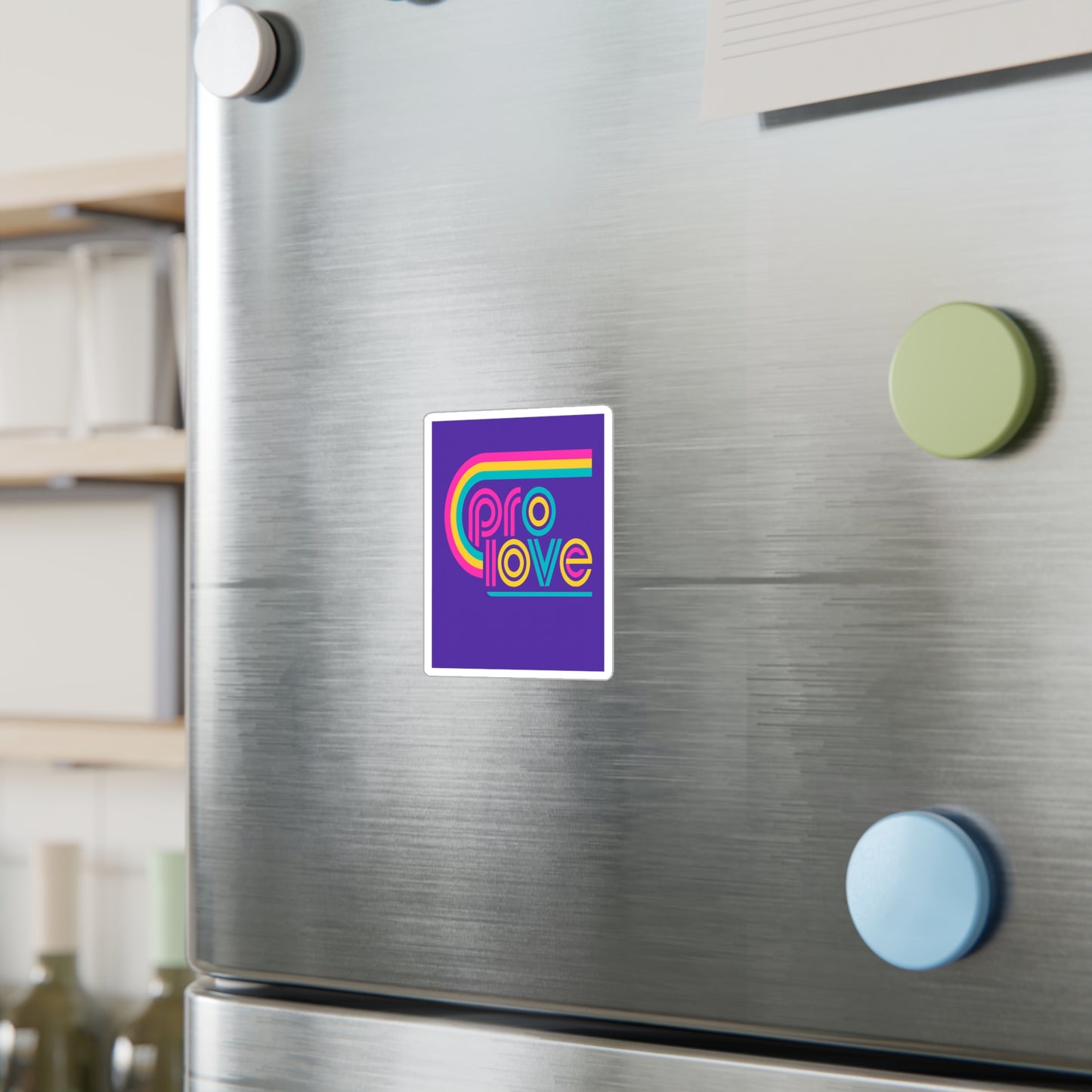 “Pro Love, Anti-Nonsense” | Retro Vibes Vinyl Sticker